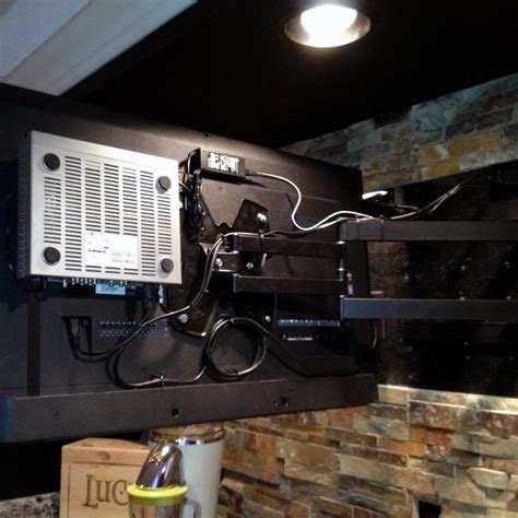 bracket to mount cable box behind tv|hidden cable box wall mount.